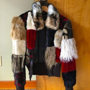 VINTAGE MISS SIXTY faux fur jacket Medium